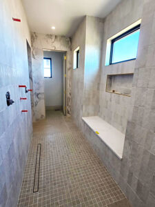 Custom luxury tile shower near Denver, CO