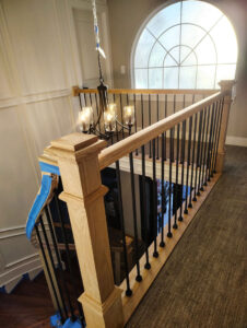 Stair handrail trim carpentry