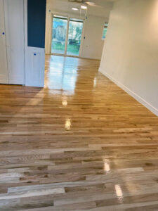 Hardwood flooring installation