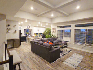 Tile and subfloor installation. Trim and interior painting