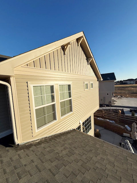 Roofing, fascia, soffit, siding, window trim, and exterior paint